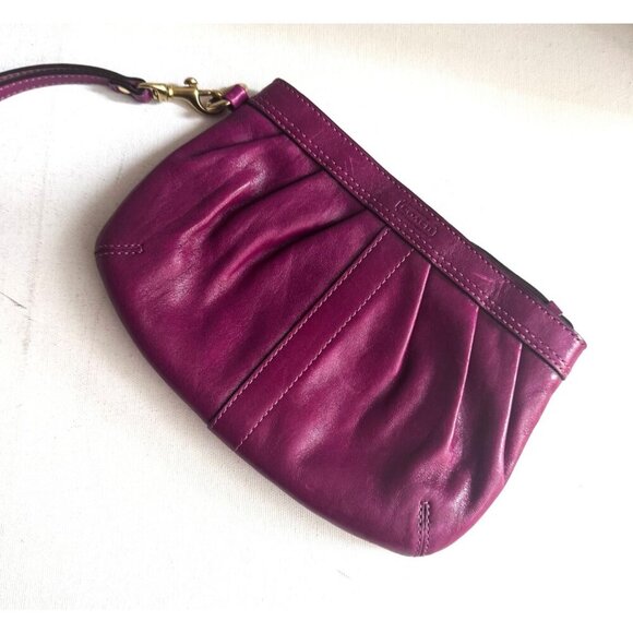 Coach Plum Purple Small Pouch Accessorie - Picture 1 of 6